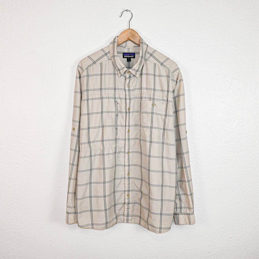 Patagonia Gallengo Long Sleeve Shirt Vented plaid size XL
